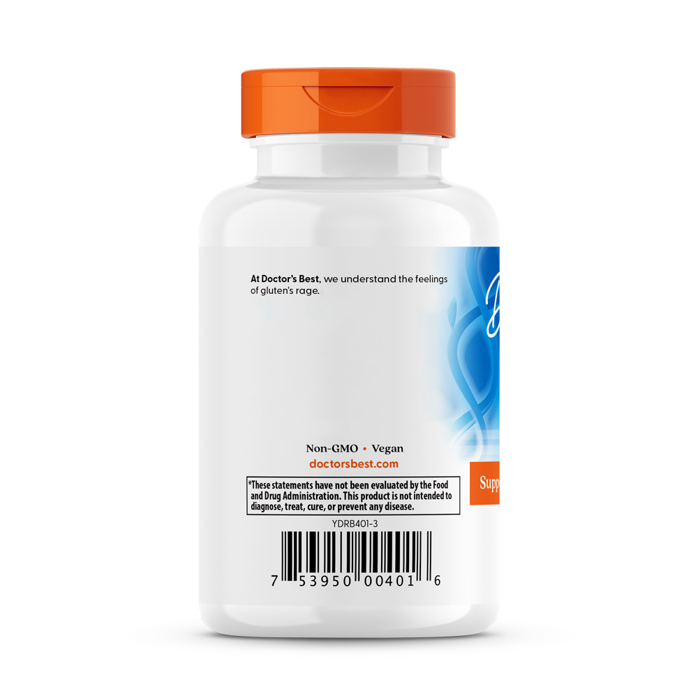Doctor's Best - Gluten Rescue med Glutalytic, 60 vegetabiliska kapslar - Bild 4