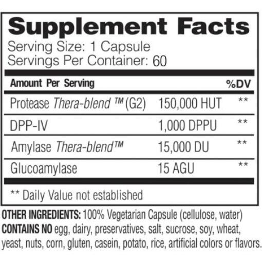 Enzymedica - GlutenEase Extra Strength, 60 kapslar - Bild 3