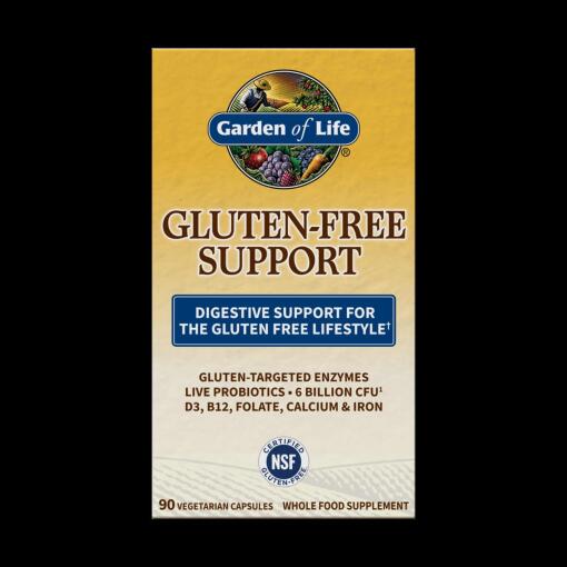 Glutenfri støtte - 90 veganske kapsler