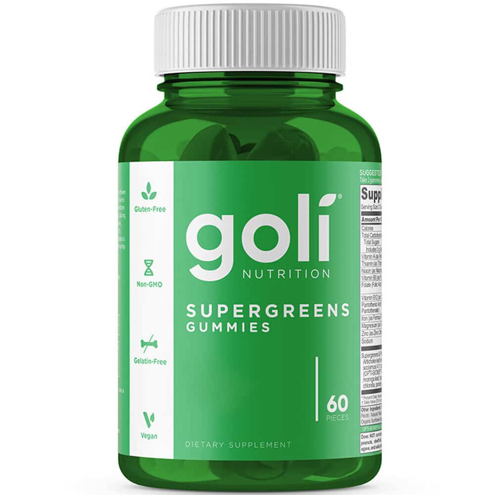 Goli Nutrition - SuperGreens, 60 Gummies | ÖrttillskottHälsokostSpirulinaGummibärÖrter och växtbaserade preparat | Apoteka