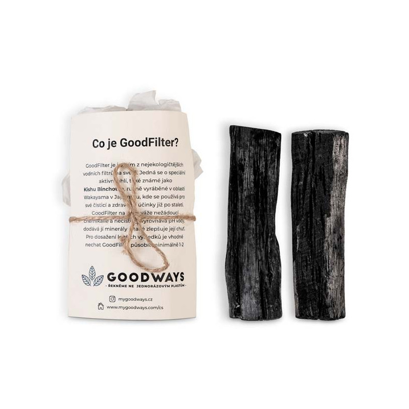 GoodWays - GoodFilter Binchotan Stick, Standardstorlek | Nya produkterHälsa och välbefinnande | Apoteka