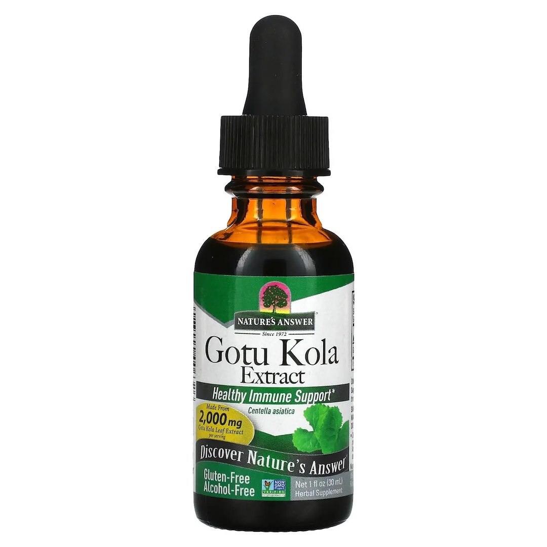 Natures Answer - Gotu Kola-extrakt, 30 ml | Vitaminer och MineralerVeganska produkterHälsa och välbefinnandeÖrttillskottHälsokostÖrter och växtbaserade preparat | Apoteka