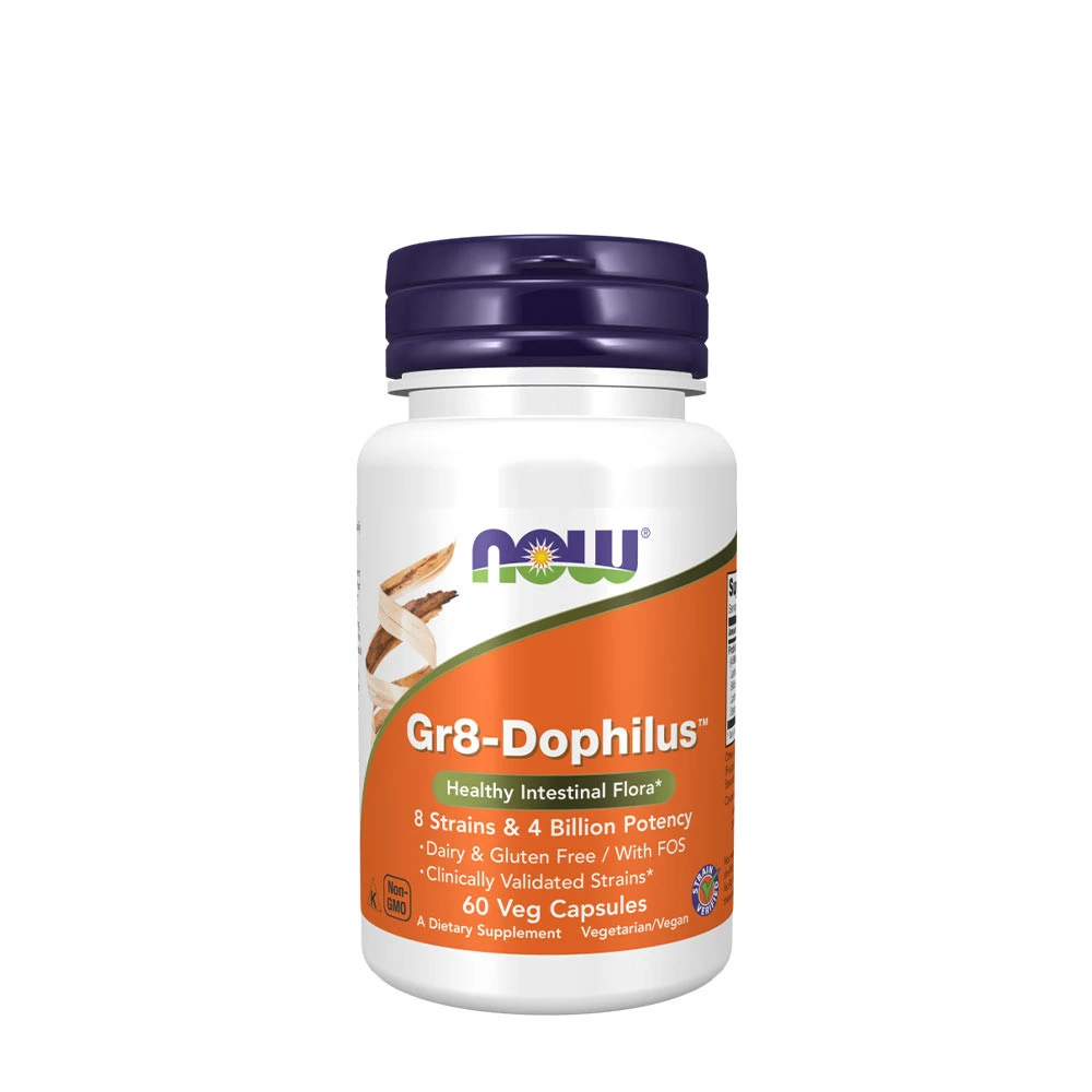 NOW - Gr8-Dophilus, kapslar | Vitaminer och MineralerVeganska produkterHälsa och välbefinnandeHälsokostProbiotika | Apoteka