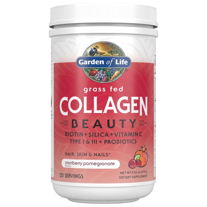 Garden of Life - Gräsbetat Kollagen Skönhet, Tranbär Granatäpple - 270g | Vitaminer och MineralerHälsa och välbefinnandeHår och naglarHälsokostKollagenFräsch hudNordisk vitalitet | Apoteka