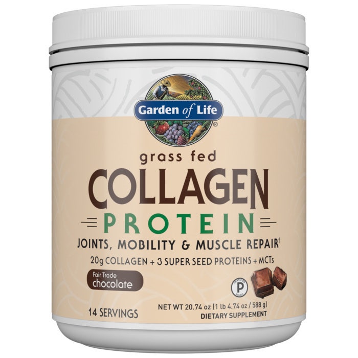 Garden of Life - Gräsbetat Kollagenprotein, Choklad - 588 g