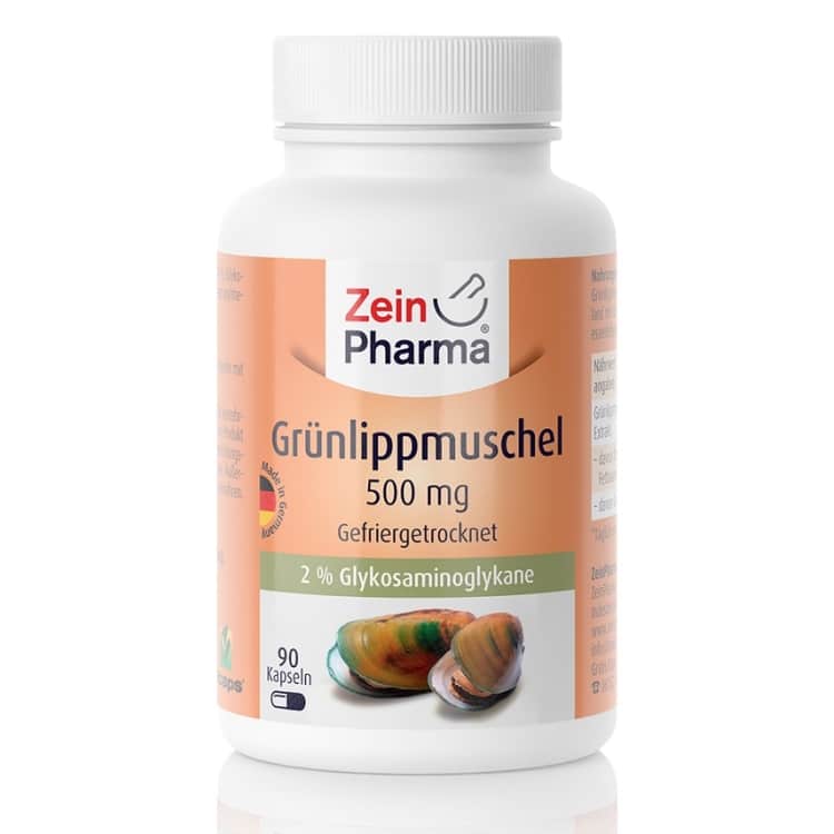 Zein Pharma - Grönläppad Mussla, 500 mg - 90 kapslar | Vitaminer och MineralerOmegas - EFA - CLA - oljorOmega och fiskoljaHälsokostStöd för ledernaÖrter och växtbaserade preparatOmega & Näringsoljor | Apoteka