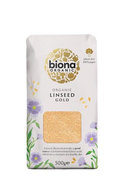 Biona Organic - Guldlinfrön, 500g | HälsokostLinfröolja | Apoteka