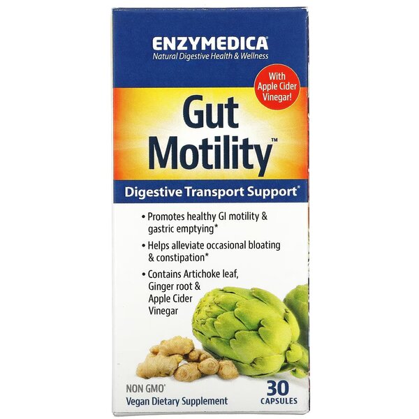 Enzymedica - Gut Motility, 30 kapslar | Veganska produkterHälsa och välbefinnandeHälsokostMatsmältningshälsaEnzymer | Apoteka