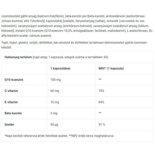 BioTechUSA - H2O Q10, 60 kapslar - Bild 2