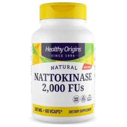 HEALTHY ORIGINS Natural Nattokinase 2000FUs (60 caps)