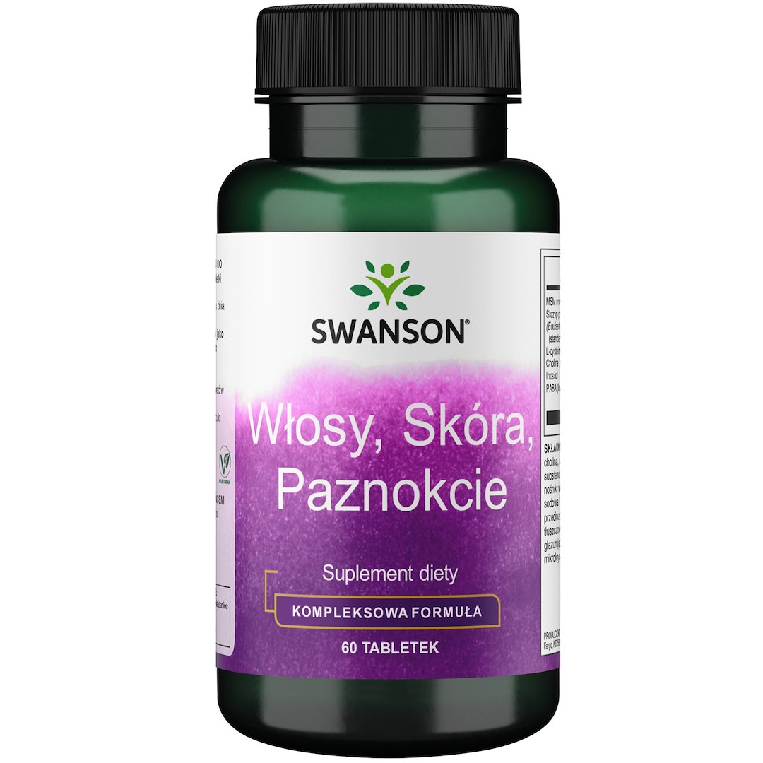 Swanson - Hår, Hud &amp; Naglar, 60 tabletter | Vitaminer och MineralerHälsa och välbefinnandeKosttillskott för kvinnorHår och naglarHälsokost | Apoteka