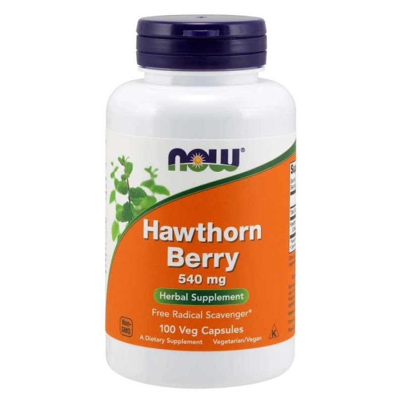 NOW Foods - Havtornsbär, 540 mg - 100 vegetabiliska kapslar | Vitaminer och MineralerVeganska produkterHälsa och välbefinnandeHälsokostÖrter och växtbaserade preparat | Apoteka