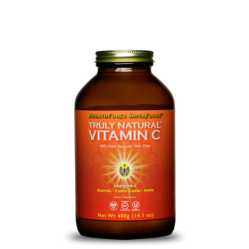 HealthForce - Naturligt C-vitaminpulver, 400 g | Vitaminer och MineralerVissa vitaminerC-vitaminKollagenVitamin C | Apoteka
