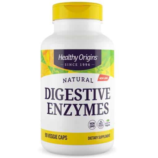 Healthy Origins - Digestiva Enzymer Bredspektrum, 90 kapslar - Bild 2