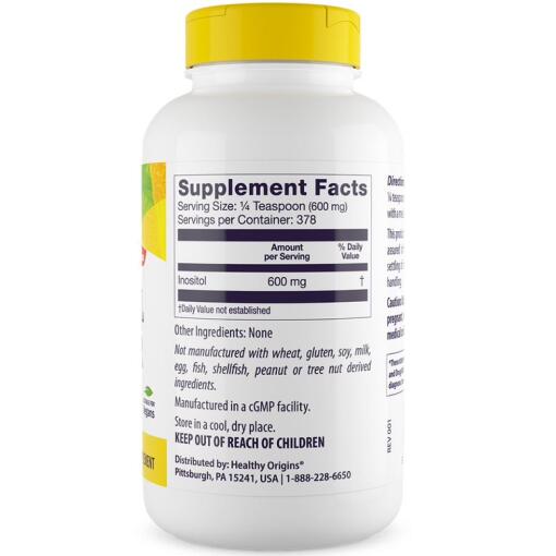 Healthy Origins - Inositolpulver, 227 g (8 oz) - Bild 3