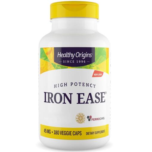 Healthy Origins - Iron Ease, 45 mg, 180 kapslar - Bild 2