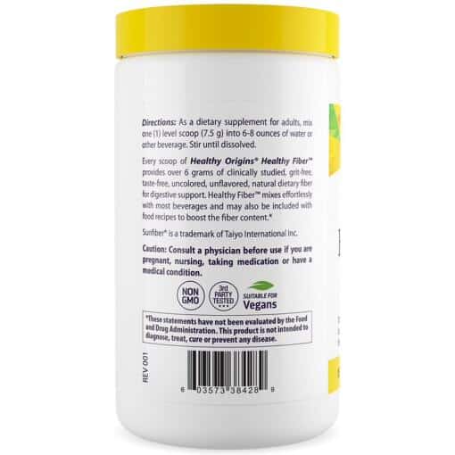Healthy Origins - Natural Healthy Fiber, 225g - Bild 4