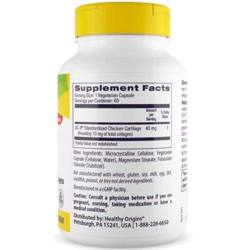 Healthy Origins - Natural UC II, 40 mg, 60 veg. kapslar - Bild 3