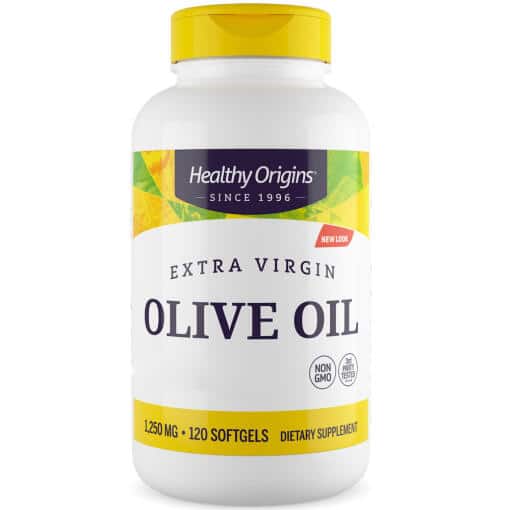 Healthy Origins - Olivolja, 1250 mg, 120 mjukkapslar - Bild 2