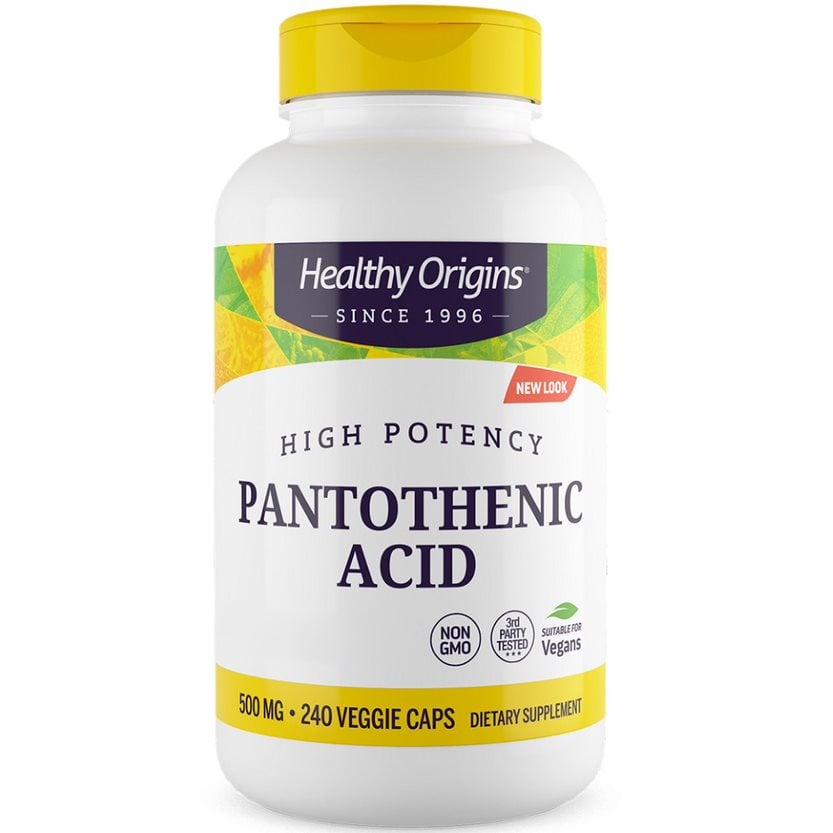 Healthy Origins - Pantothenic Acid, 500 mg, 240 veg. kapslar | Vitaminer och MineralerHälsa och välbefinnandeHälsokostVitamin B | Apoteka