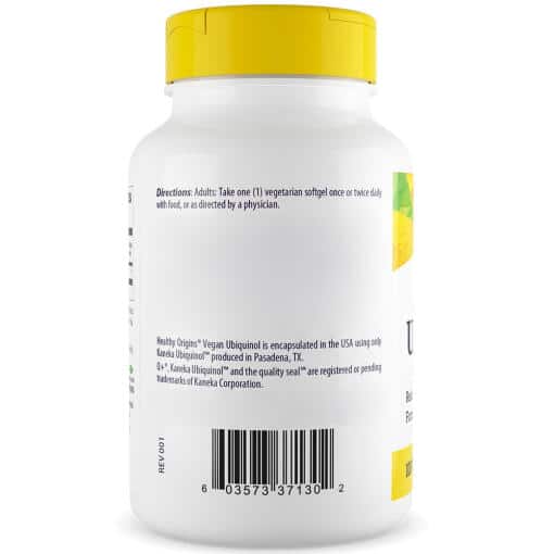 Healthy Origins - Vegan Ubiquinol, 100 mg, 60 veg. kapslar - Bild 4