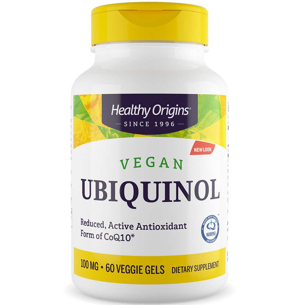 Healthy Origins - Vegan Ubiquinol, 100 mg, 60 veg. kapslar | HälsokostCoQ10Koenzym Q10 | Apoteka