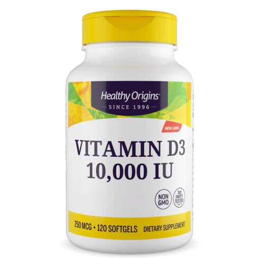 Healthy Origins - Vitamin D3 Depot, 10 000 IU, 120 mjuka kapslar - Bild 2
