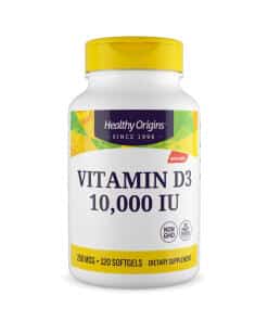 Healthy Origins Vitamin D3 Depot 10 000 IU 120 soft capsules