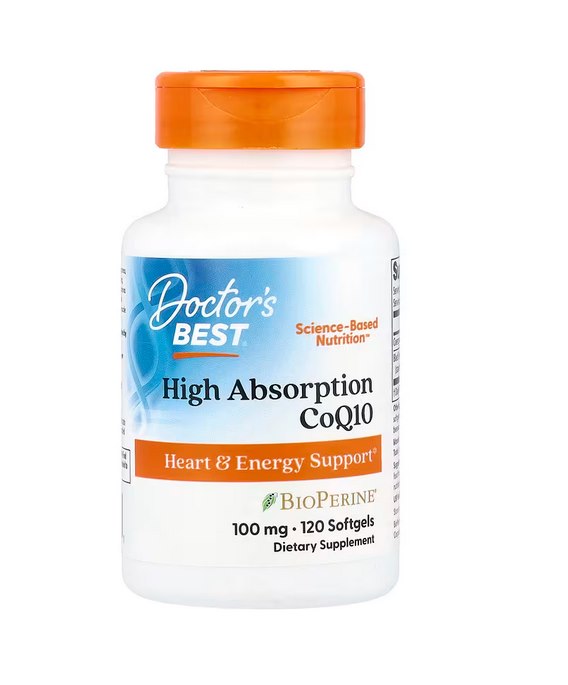 Doctors Best - Högeffektivt CoQ10 med BioPerine, 100 mg - 120 mjukkapslar | Vitaminer och MineralerVeganska produkterHälsa och välbefinnandeHälsokostKoenzym Q10 | Apoteka