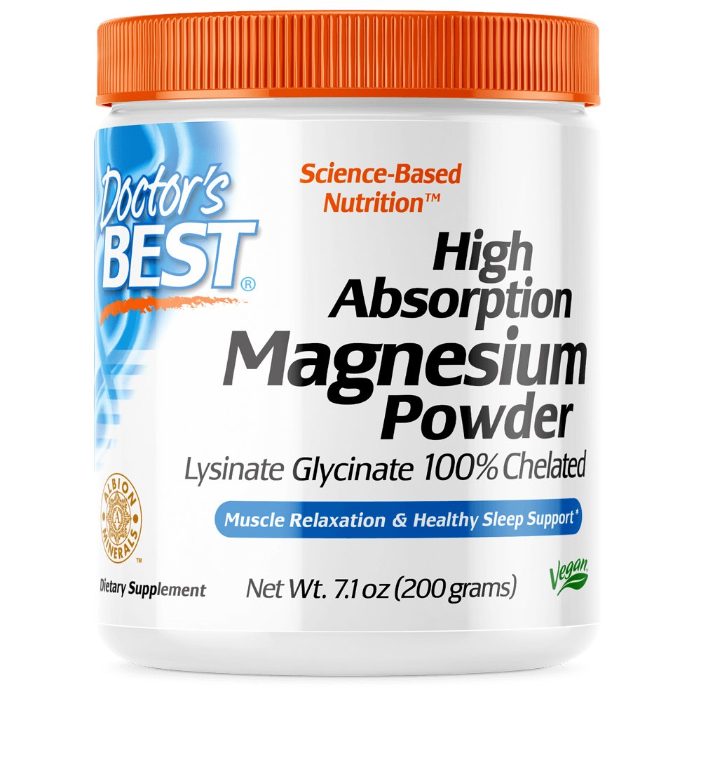 Doctors Best - Magnesiumpulver med Hög Absorption, 200g | Vitaminer och MineralerVeganska produkterVissa mineralerHälsa och välbefinnandeHälsokostMagnesiumNordisk vitalitet | Apoteka