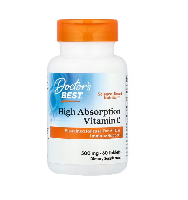 Doctors Best - Vitamin C med hög upptagning PureWay-C, 500 mg - 60 tabletter | Vitaminer och MineralerVeganska produkterVissa vitaminerHälsokostVitamin C | Apoteka