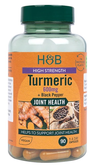 Holland &amp; Barrett - Högstyrkt Gurkmeja med Svartpeppar, 600 mg - 90 kapslar | Hälsa och välbefinnandeAntioxidanterHälsokostGurkmeja | Apoteka