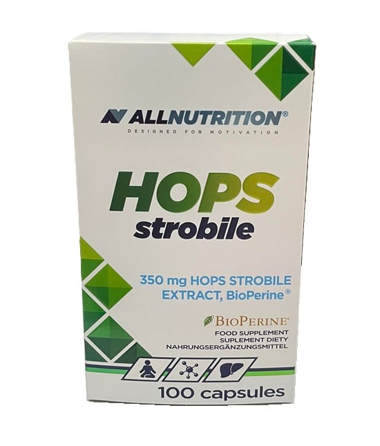 Allnutrition - Humlekottar, 350 mg - 100 kapslar | Veganska produkterHälsa och välbefinnandeHälsokostFörbättra humöretGinsengHumörförbättring | Apoteka