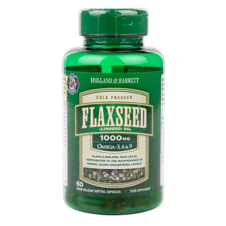 Holland &amp; Barrett - Linfröolja, 1000 mg, 60 kapslar | HälsokostLinfröolja | Apoteka