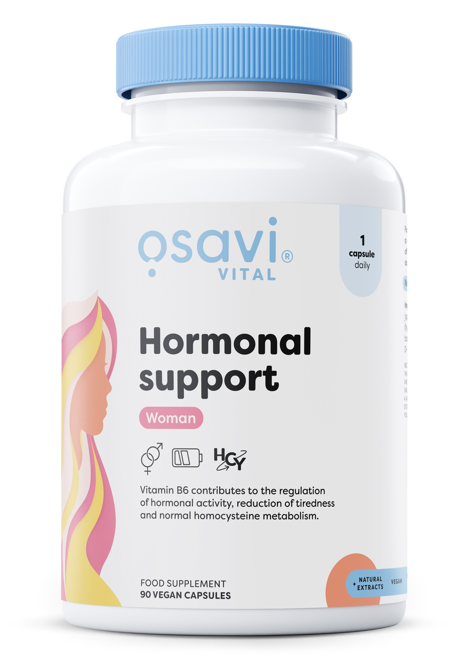 Osavi - Hormonstöd för kvinnor, 90 vegankapslar | Hälsa och välbefinnandeKosttillskott för kvinnorHälsokost | Apoteka