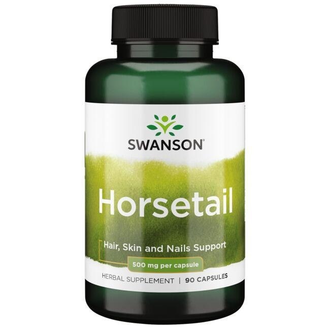 Swanson - Hästsvans, 500 mg - 90 kapslar | Vitaminer och MineralerHälsa och välbefinnandeKosttillskott för kvinnorÖrttillskottHälsokostÖrter och växtbaserade preparat | Apoteka