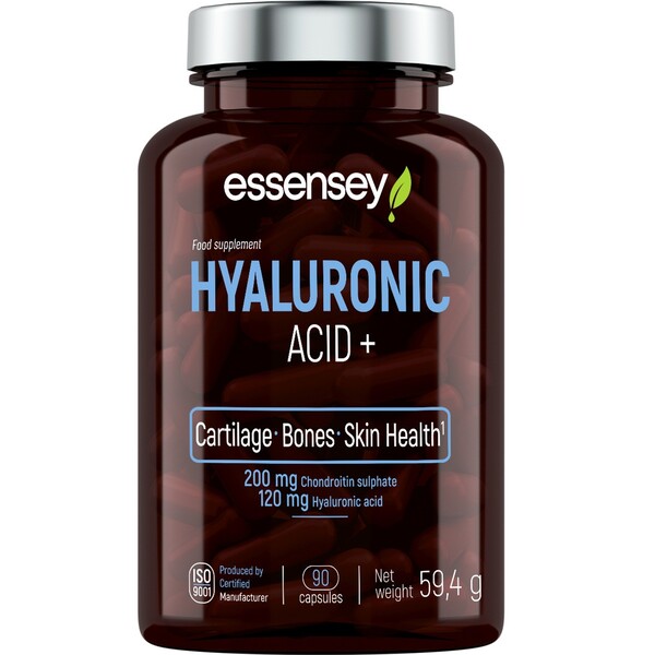 Essensey - Hyaluronsyra+, 90 kapslar | Vitaminer och MineralerVeganska produkterHälsa och välbefinnandeHälsokostHyaluronsyra | Apoteka