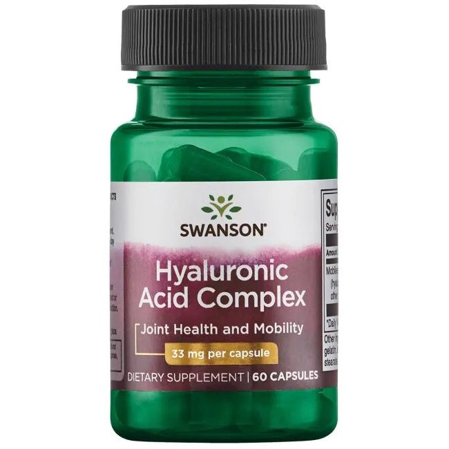 Swanson - Hyaluronsyrakomplex, 33 mg - 60 kapslar | Hälsa och välbefinnandeHälsokostFitness och träningHyaluronsyra | Apoteka