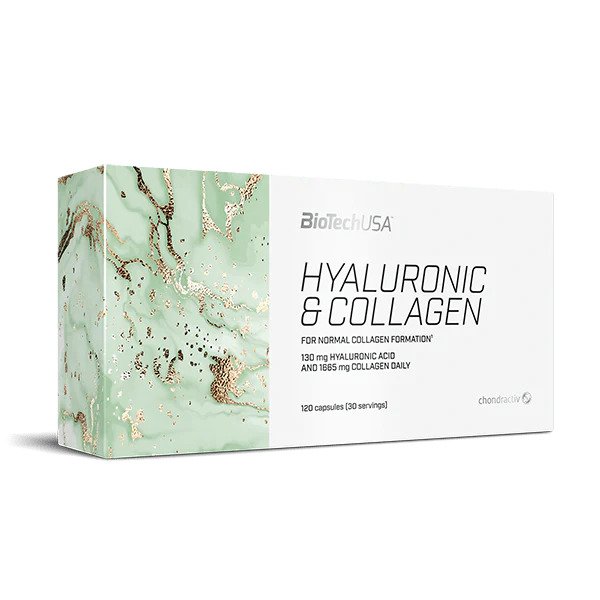 BioTechUSA - Hyaluronsyra och Kollagen, 120 kapslar | Hälsa och välbefinnandeHälsokostKollagenHyaluronsyra | Apoteka
