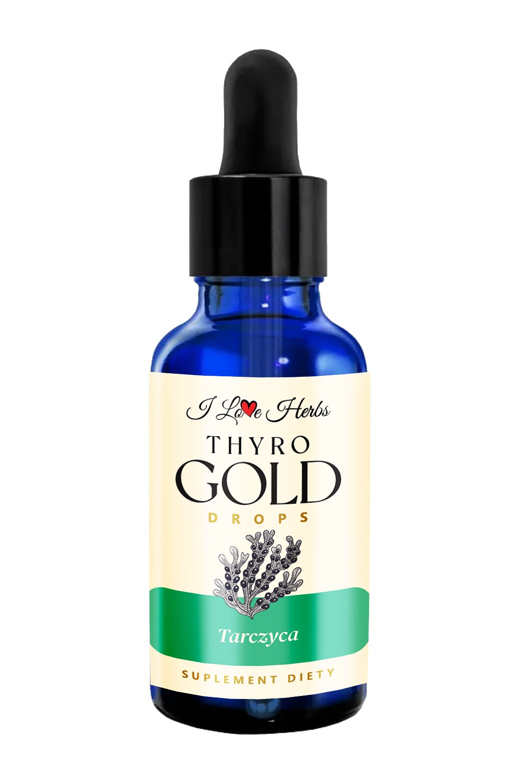 I Love Herbs - Thyro Gold Drops Sköldkörtel, 50 ml | Vitaminer och MineralerHälsa och välbefinnandeÖrttillskottSköldkörtelns regulatorerMatsmältningshälsaUrinvägshälsaGinsengÖrter och växtbaserade preparat | Apoteka