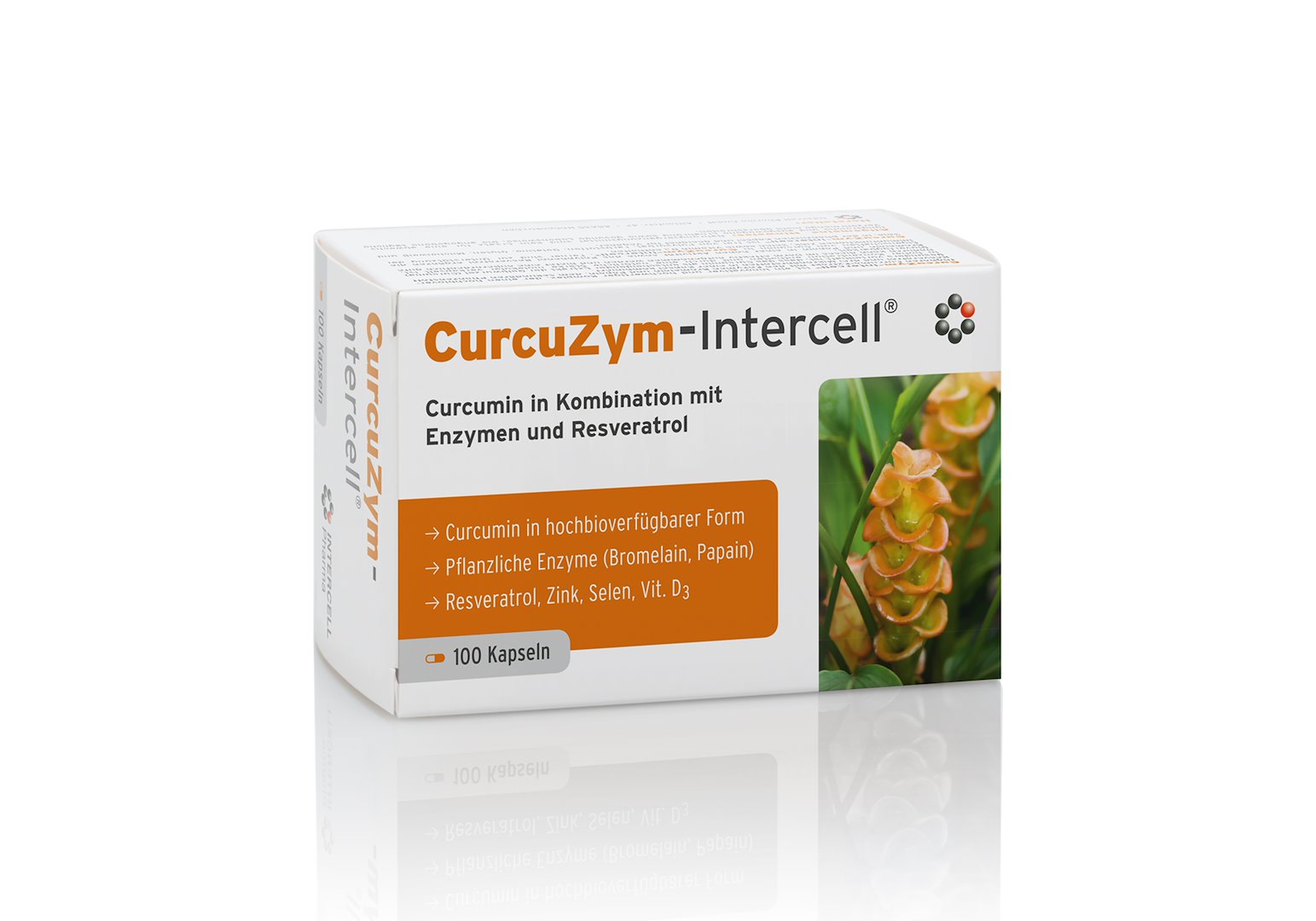 Intercell Pharma - CurcuZym-Intercell, 100 kapslar | Vitaminer och MineralerGurkmejaEnzymerResveratrol | Apoteka