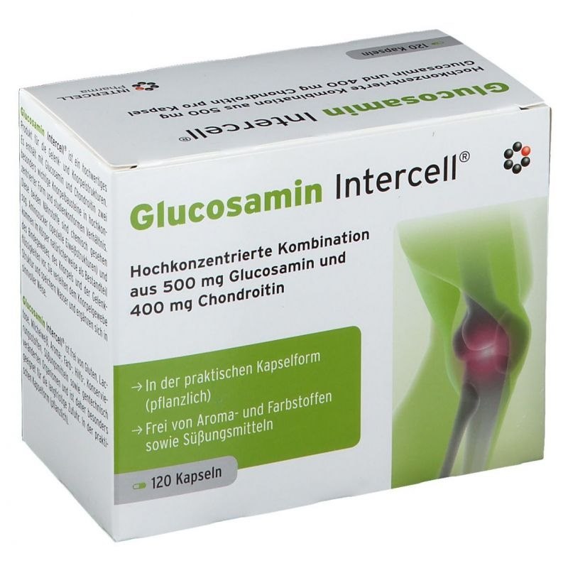 Intercell Pharma - Glukosamin Intercell, 120 kapslar | Vitaminer och MineralerGlukosaminsulfat | Apoteka