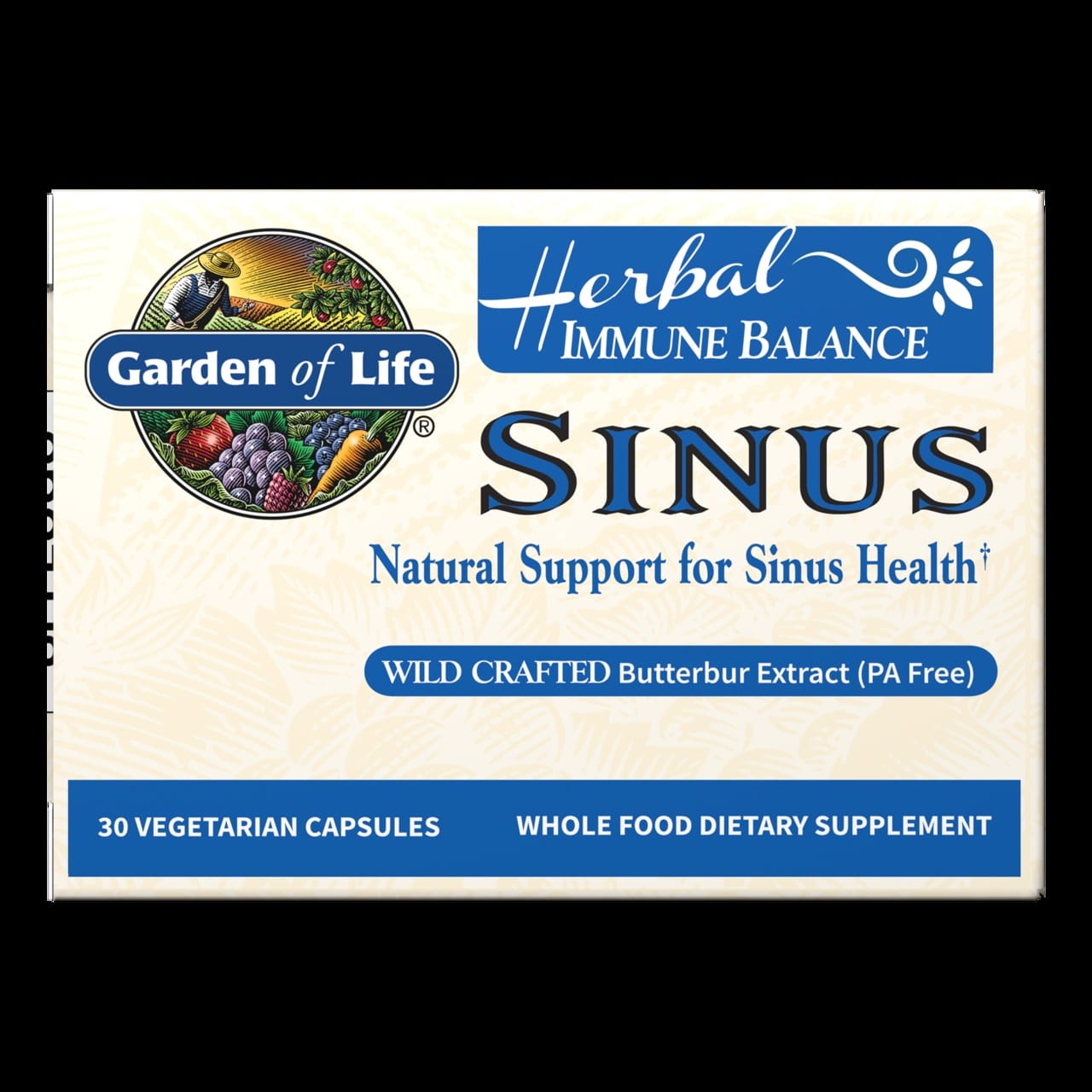 Garden of Life - Immunbalans Sinus, 60 vegetabiliska kapslar