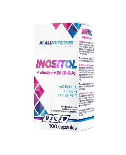 Allnutrition - Inositol + Kolin + B6 (P-5-P), 100 kapslar | Vitaminer och MineralerVeganska produkterHälsa och välbefinnandeB-vitaminHälsokostNiacin | Apoteka
