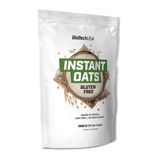 BioTechUSA - Glutenfria Havregryn, Osmakade - 1000g | Hälsokost | Apoteka