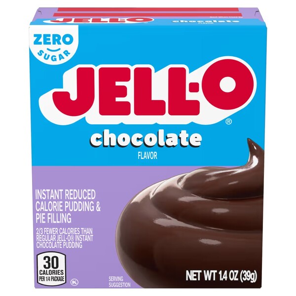 Jell-O - Omedelbar Pudding &amp; Pajfyllning, Sockerfri Choklad, 39g | HälsokostSkuldfria godsaker | Apoteka
