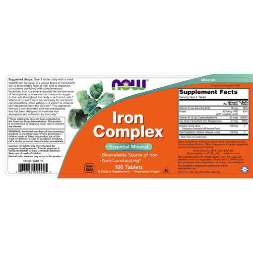 NOW - Järnkomplex Vegetarisk, Storlek - Bild 2