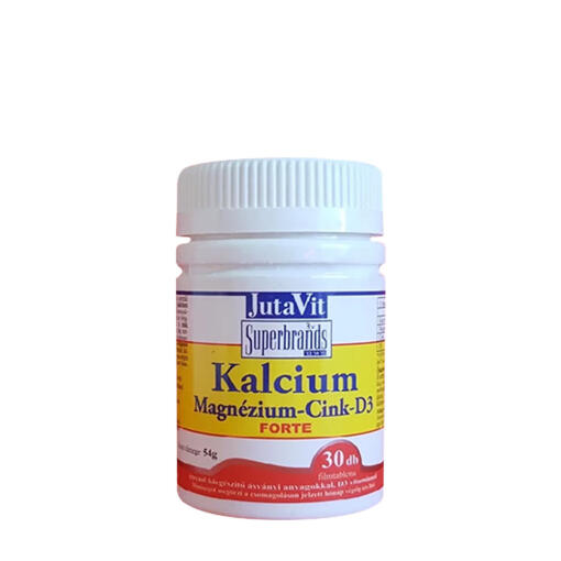 JutaVit Calcium-Magnesium-Zinc+D3 Forte (30 Tablets)