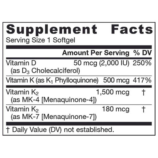 Jarrow Formulas - K-Right, 60 mjukkapslar - Bild 2