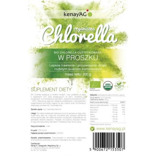 KENAY Chlorella Organic Powder (200 g / 7